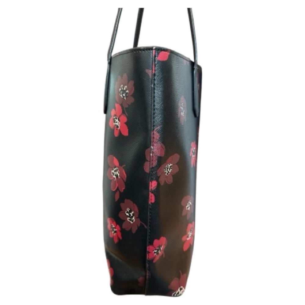 KATE SPADE  WOMEN’S BRYNN TOTE DANCING BLOOMS BLACK MULTI COLOR PURSE - Picture 4 of 7